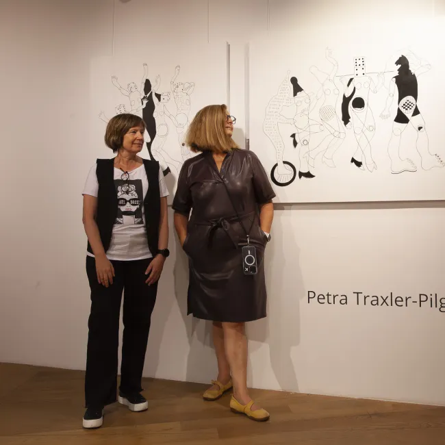 Vernissage Unverblümt - Petra Traxler-Pilgram und Sonja Dolzer